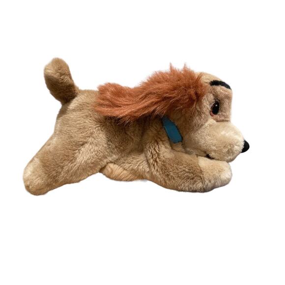 The Disney Store Vintage Lady And The Tramp 12” Bean Bag Stuffed Plush Dog Toy - Picture 3 of 10